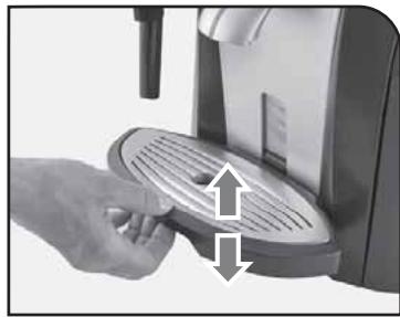 SAECO RI9757/01 - DRIP TRAY HEIGHT ADJUSTMENT   RéGLAGE DE LA HAUTEUR DU BAC D'ÉGOUTTEMENT - 1
