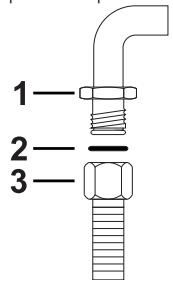 DARTY BG91CTN2 - Raccordement avec un tuyau flexible en acier - 1