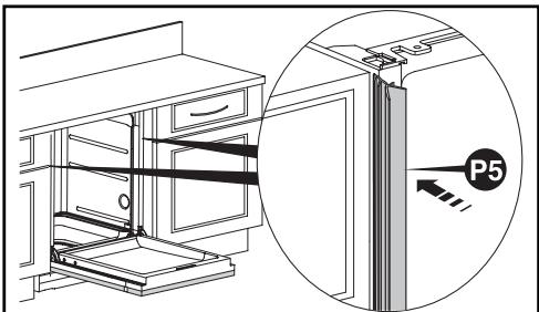 DE DIETRICH DHQ740JE1 - EQUILIBRAGE DE LA PORTE (DROITE ET GAUCHE) - 2