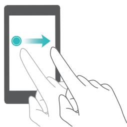 HUAWEI NOVA DUAL ROSE OR - Mouvements sur l'écran tactile - 5