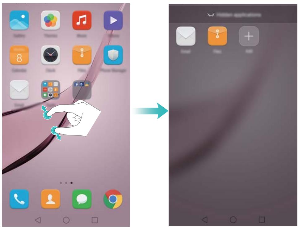 HUAWEI NOVA DUAL ROSE OR - Masquer des applications - 1