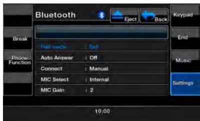 CLARION VX401 - Enregistrement du péripérisque Bluetooth (jumelage) - 1