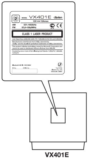 CLARION VX401 - PRECAUTION : - 1