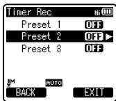 OLYMPUS DM-670 - Appuyez sur la touche + ou - pour désir un numéro préréglé. - 1