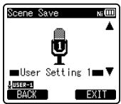 OLYMPUS DM-670 - Réglez les paramètres d'enregistrement en fonction de vos préférences. - 1