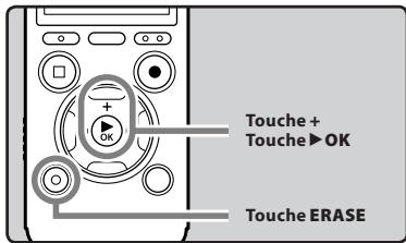 OLYMPUS DM-670 - Effacement d'un dossier - 1