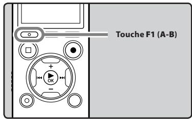 OLYMPUS DM-670 - Comment commencer à segmented la lecture à répétition - 1