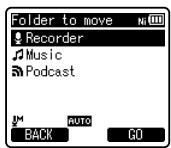 OLYMPUS DM-670 - Lorsque you selectionnez [All files]: - 1