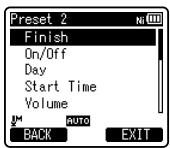 OLYMPUS DM-670 - Réglage [Playback File]: - 1