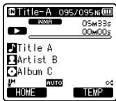 OLYMPUS DM-670 - A propos des fichiers musicaux - 2