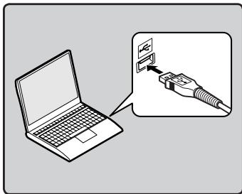 OLYMPUS DM-670 - Rechargement par connexion à un ordinateur via un port USB - 2