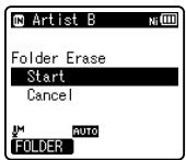 OLYMPUS DM-670 - Appuyez sur la touche + pour désirir [Start]. - 1