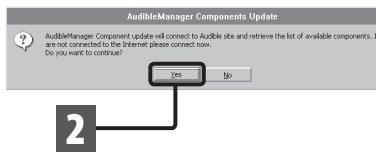 OLYMPUS DM-670 - Ajouter un apparéil à AudibleManager : - 2