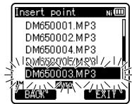 OLYMPUS DM-670 - Réorganisation des fichiers [Replace] - 4