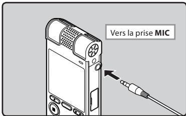 OLYMPUS DM-670 - Enregistrement avec un microphone externe : - 1