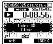 OLYMPUS DM-670 - Effacement d'une marque index ou d'une marque temp - 2