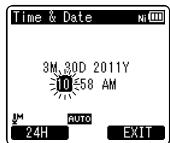 OLYMPUS DM-670 - Appuyez sur la touche OK. - 1