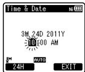 OLYMPUS DM-670 - Appuyez sur la touche OK pour valider le réglage. - 1