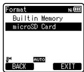 OLYMPUS DM-670 - Formatage [Format] - 3