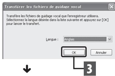 OLYMPUS DM-670 - La copie des données audio par défaut se termine. - 1