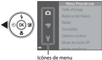 NIKON CLPXS6700BK+HS+4GO - Appuyez sur la commande du sélecteur multidirectionnel. - 1