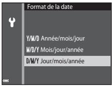 NIKON CLPXS6700BK+HS+4GO - Sélectionnez le format de date et appuyez sur la commande OK. - 1
