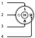 NIKON CLPXS6700BK+HS+4GO - Fonctions réglibles à l'aide du sélecteur multidirectionnel - 1