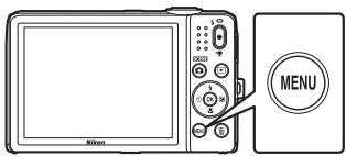 NIKON CLPXS6700BK+HS+4GO - Appuyez sur la commande MENU. - 1