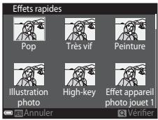 NIKON CLPXS6700BK+HS+4GO - Sélectionnez l'effet souhaité à l'aide de ▲▼▲ sur le sélecteur multidirectionnel, puis appuyez sur la commande OK. - 1