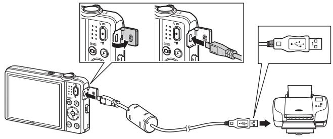 NIKON CLPXS6700BK+HS+4GO - Connexion de l'appareil photo à une imprimante - 1