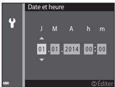NIKON CLPXS6700BK+HS+4GO - Réglez la date et l'heure et appuyez sur la commande (R). - 1