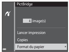 NIKON CLPXS6700BK+HS+4GO - Sélectionnez Format du papier et appuyez sur la commande. - 1