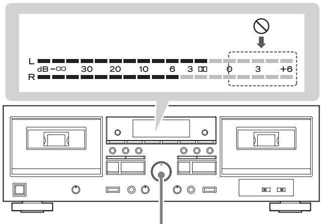 TEAC W-1200 - Adjusting the recording level. - 1