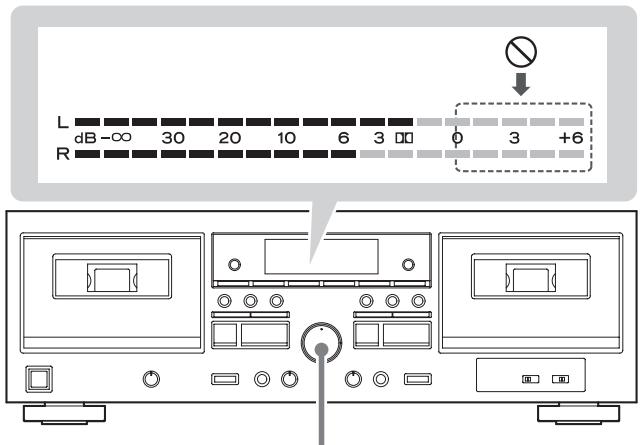 TEAC W-1200 - Ajuste el nivel de grabación. - 1