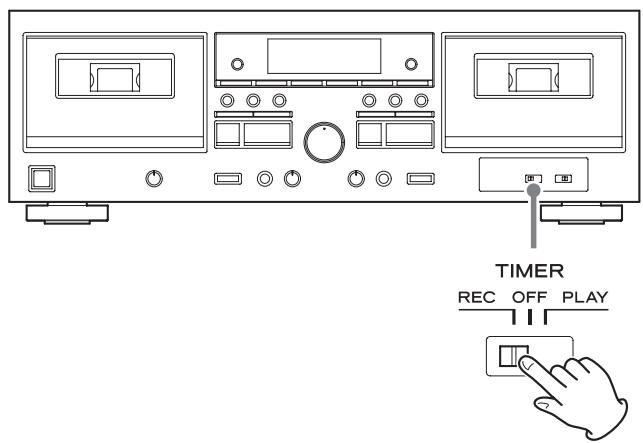 TEAC W-1200 - Timer-controlled recording - 1