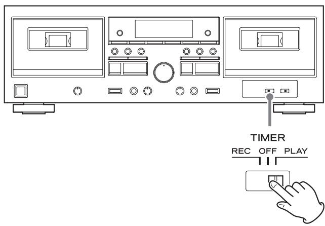 TEAC W-1200 - Timer-controlled playback - 1