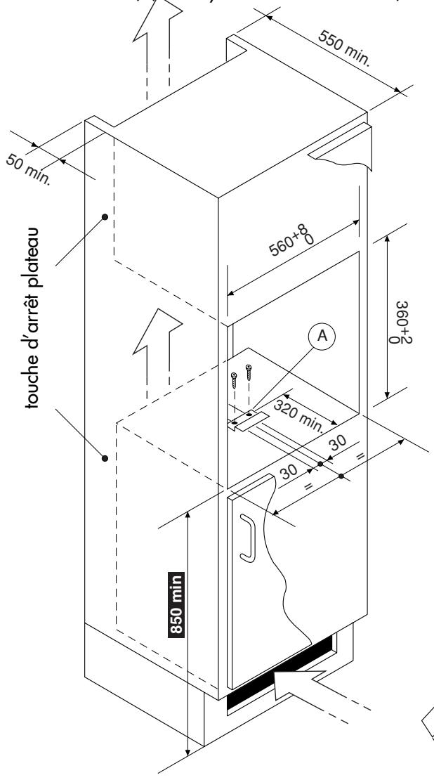 HOTPOINT-ARISTON MWA 212 IX/HA INOX - INSTALLATION DANS UN MEUBLE - 1