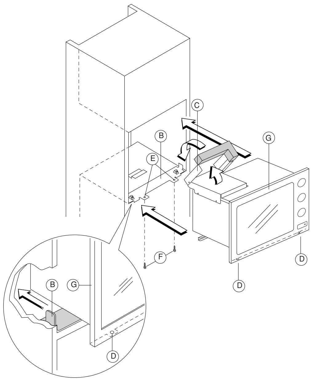 HOTPOINT-ARISTON MWA 212 IX/HA INOX - INSTALLATION DANS UN MEUBLE - 4