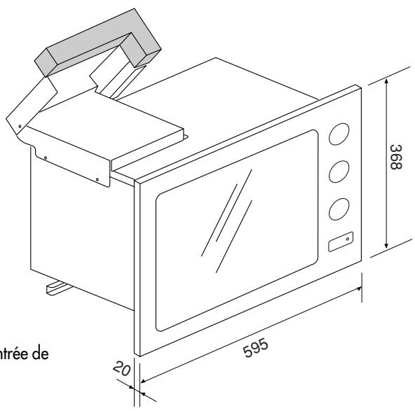 HOTPOINT-ARISTON MWA 212 IX/HA INOX - INSTALLATION DANS UN MEUBLE - 2