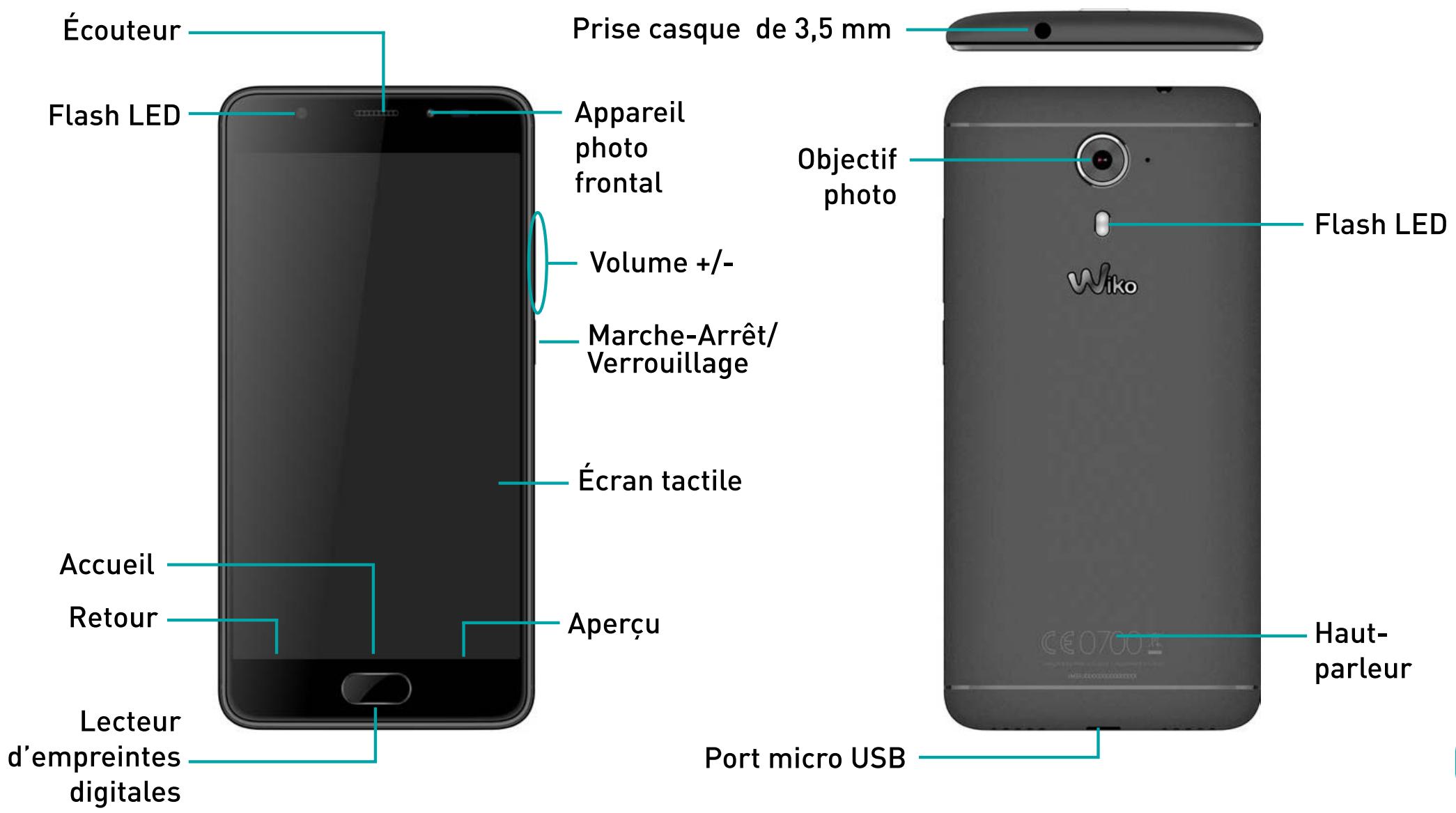 WIKO U FEEL PRIME GOLD - Découvir votre téléphone - 1