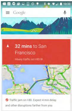 Google 32 mins to San Francisco Heavy traffic on I-80 W. Traffic jam on I-80. Expect 4 min delay, and other disruptions farther from you