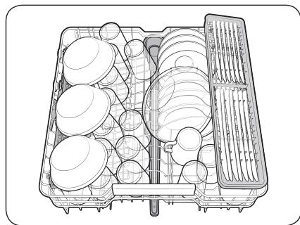 SAMSUNG DW60BG850FSL - Panier supérieur - 2