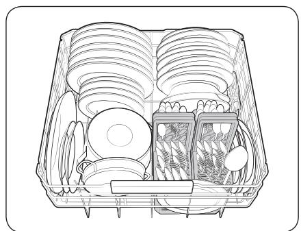 SAMSUNG DW60BG850FSL - Panier inférieur - 2
