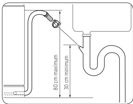 SAMSUNG DW60BG850FSL - ÉTAPE 8 Raccorder le tuyau d'évacuation - 3