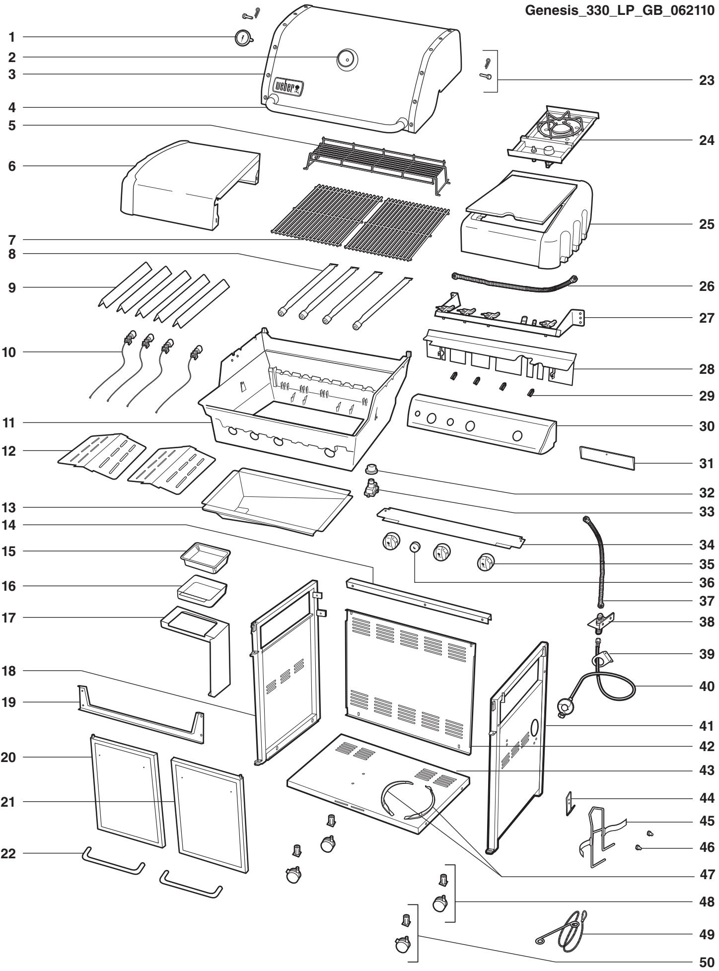 WEBER GENESIS E330 GAZ NAT - INSTRUCTIONS GENERALES 8 - 1