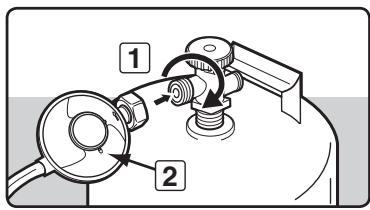 WEBER GENESIS E330 GAZ NAT - Avertissement: vérifie que le robinet ou le détendeur de la bouteille de gaz est fermé. - 1