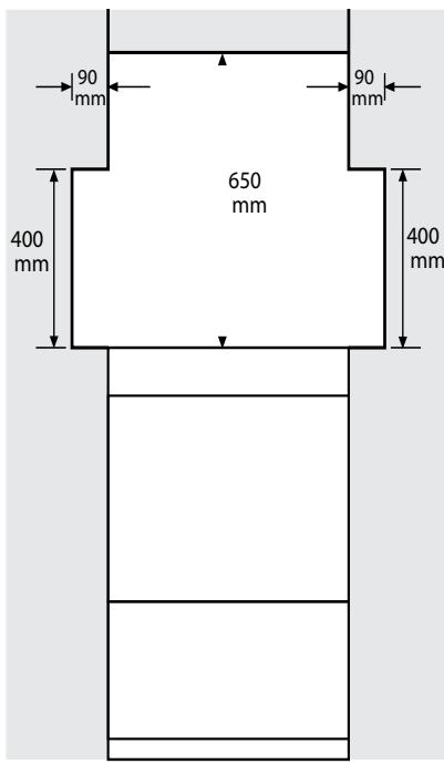 STOVES PSTERG60DFCCT - Espacements - 1
