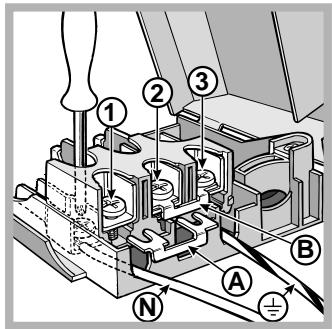 ARISTON C3VM6 X INOX - Montage du cable d'alimentation - 6
