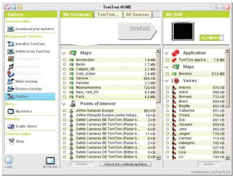 TOMTOM ONE - Utiliser TomTom HOME - 1