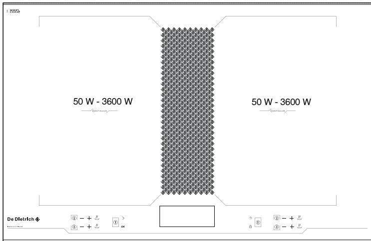 DE DIETRICH DTi1048C DARKGREY - - Touches de réglage - 1